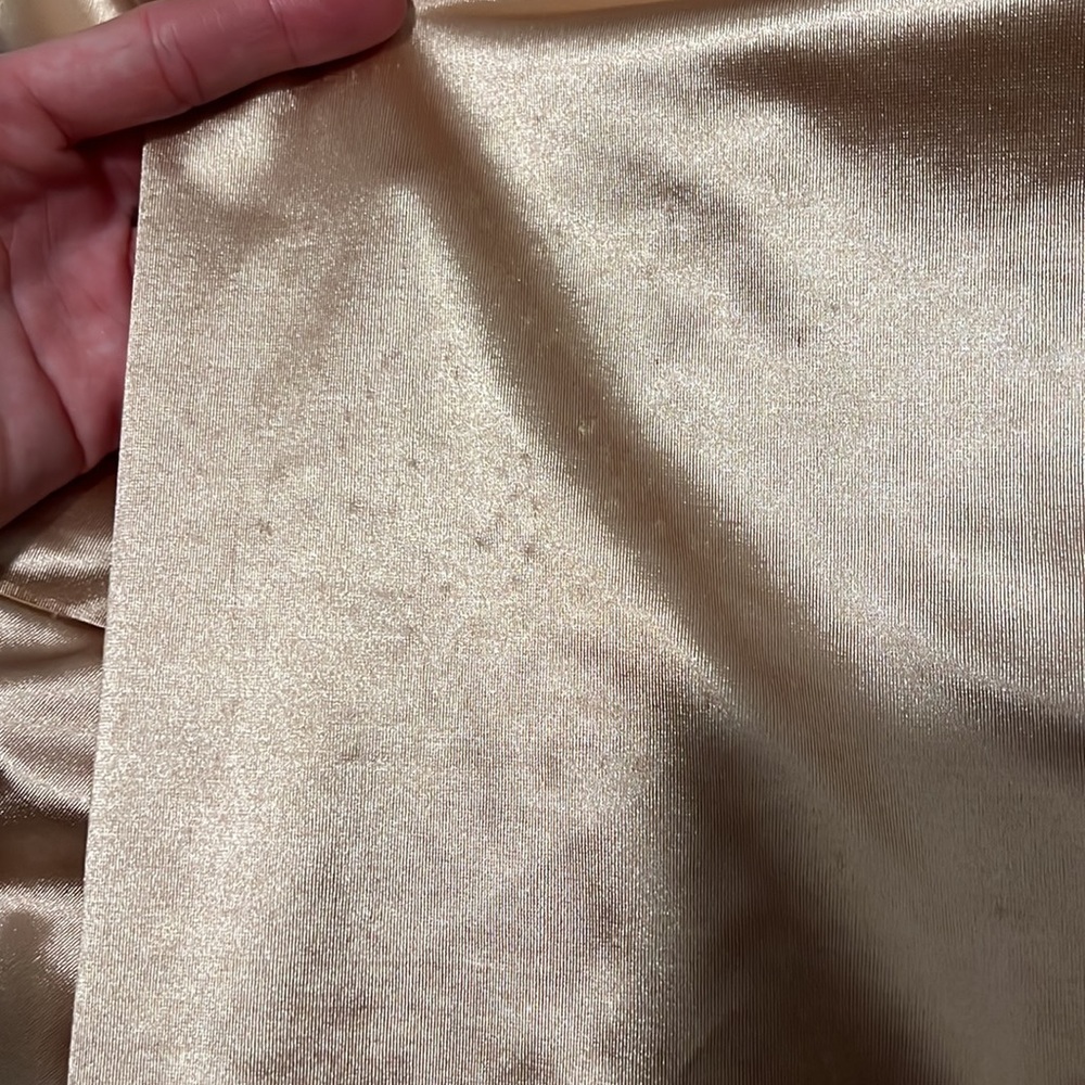 Oh Polly satin champagne dress - Picture 4 of 5